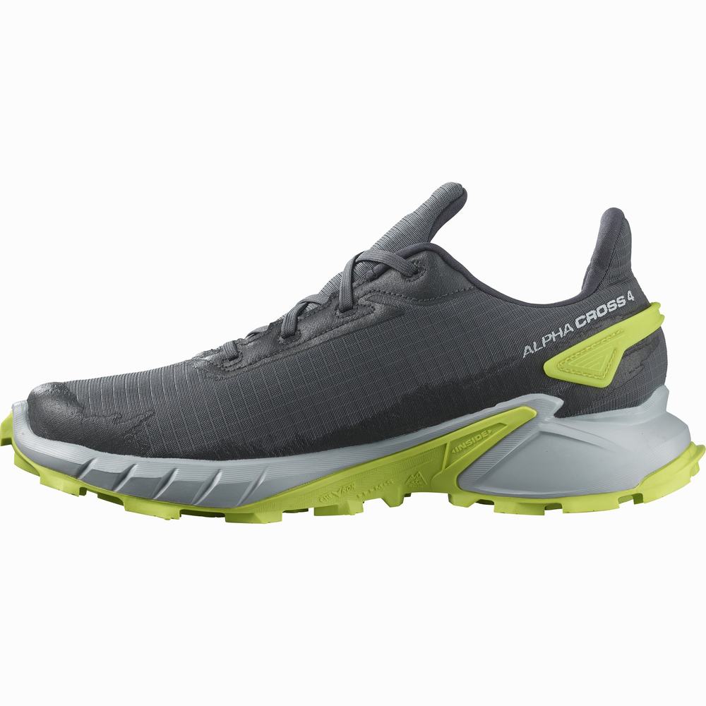 Salomon Alphacross 4 Gore-tex Patika Koşu Ayakkabısı Erkek Yeşil | Türkiye-5962374