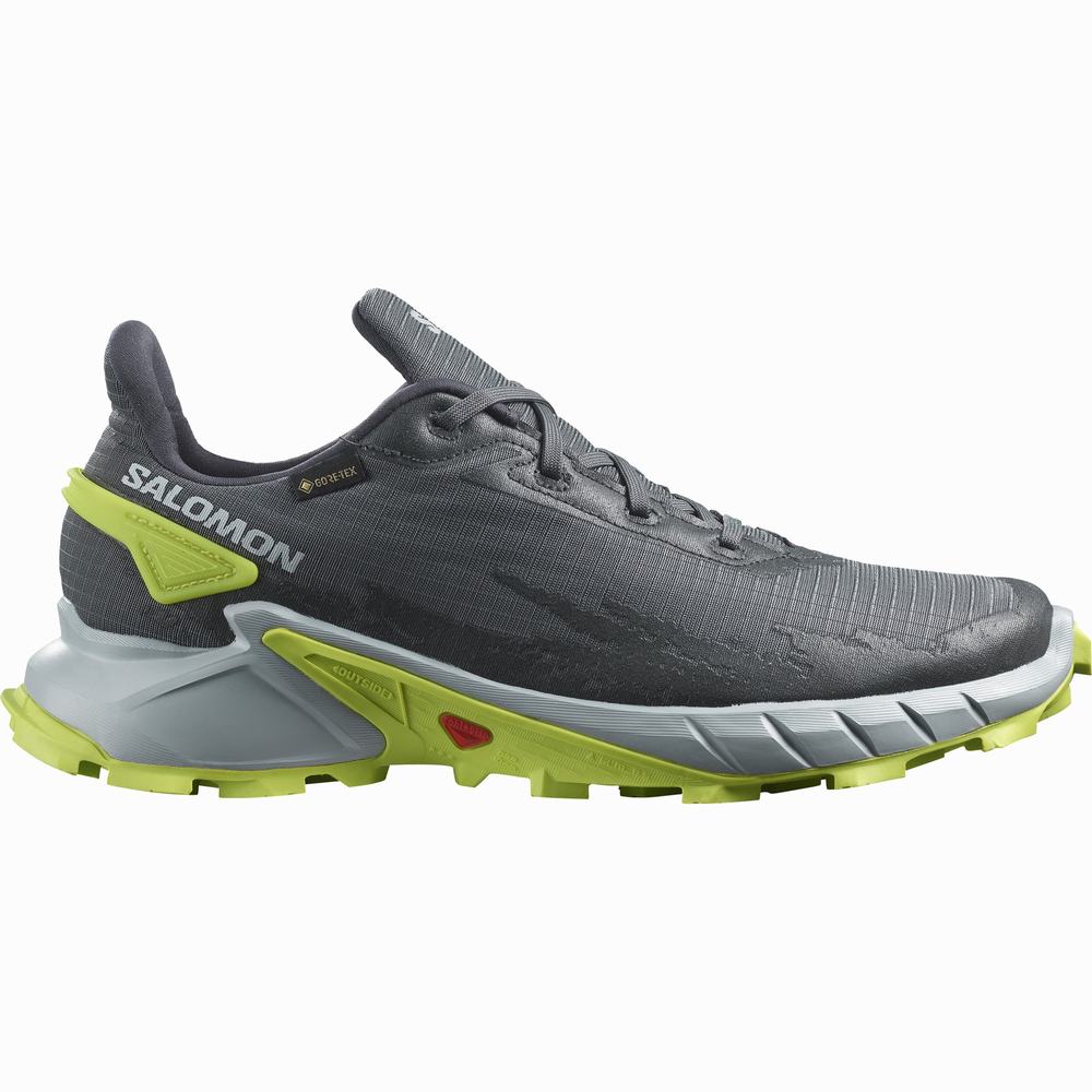 Salomon Alphacross 4 Gore-tex Patika Koşu Ayakkabısı Erkek Yeşil | Türkiye-5962374