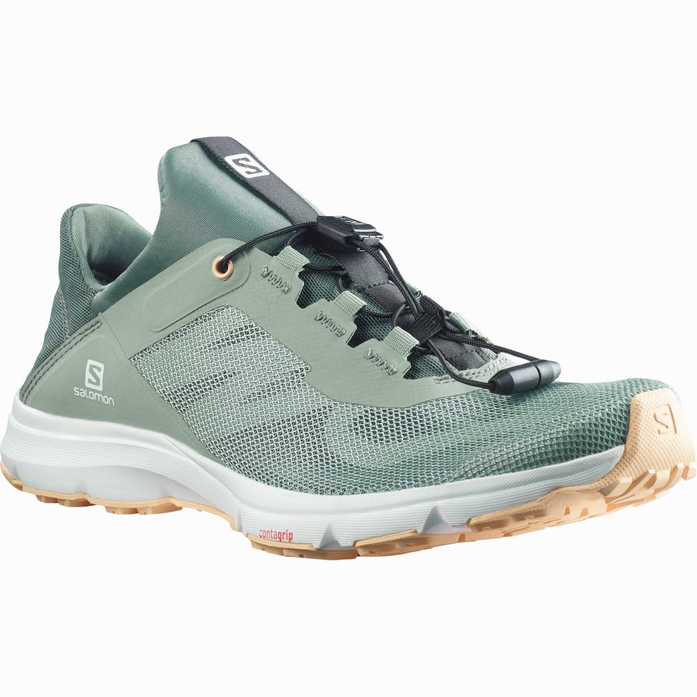 Salomon Amphib Bold 2 Yürüyüş Ayakkabısı Kadın Green/Cream | Türkiye-0157236