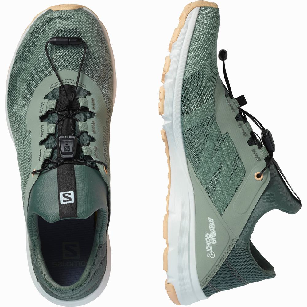 Salomon Amphib Bold 2 Yürüyüş Ayakkabısı Kadın Green/Cream | Türkiye-0157236