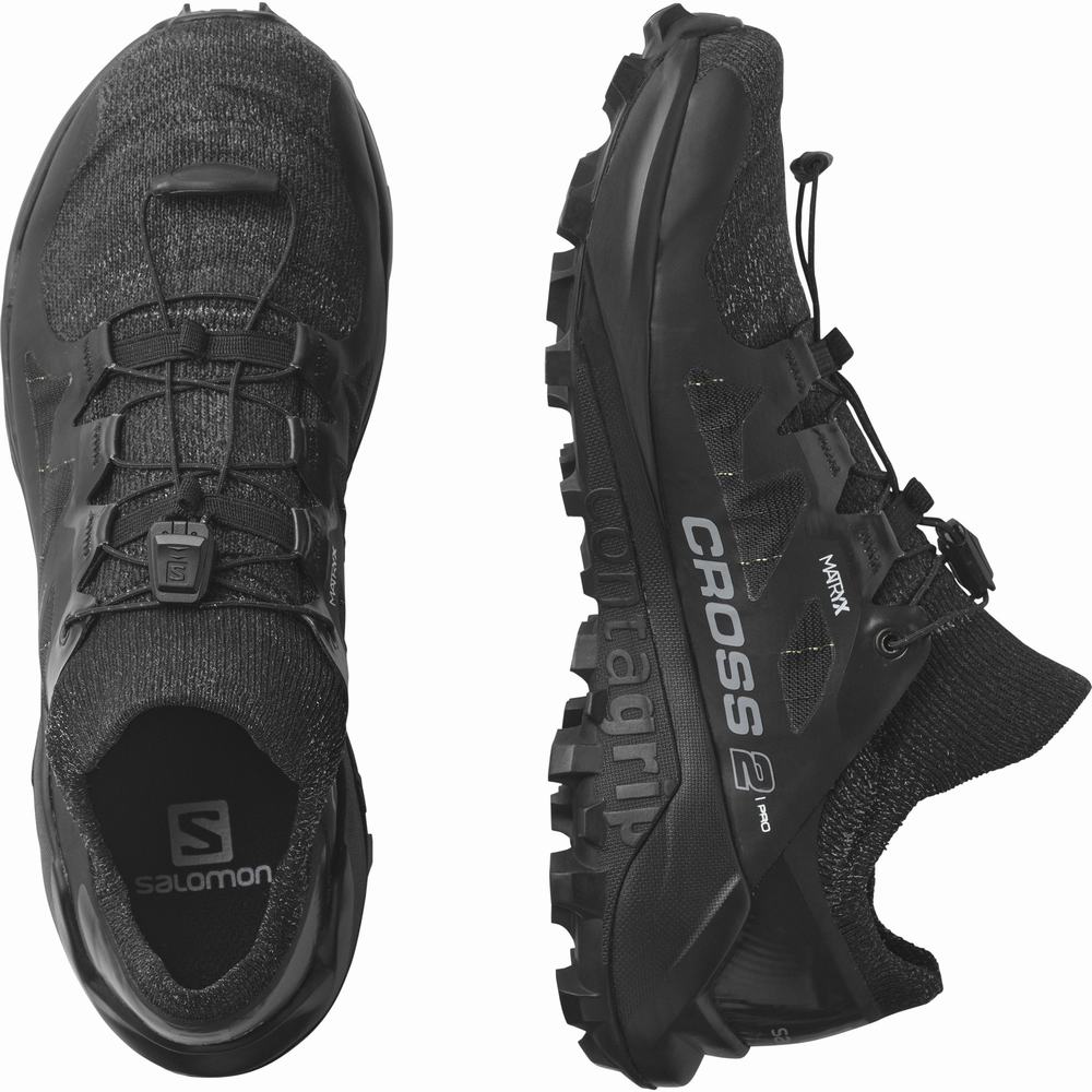 Salomon Cross Pro 2 Patika Koşu Ayakkabısı Kadın Siyah | Türkiye-1089753