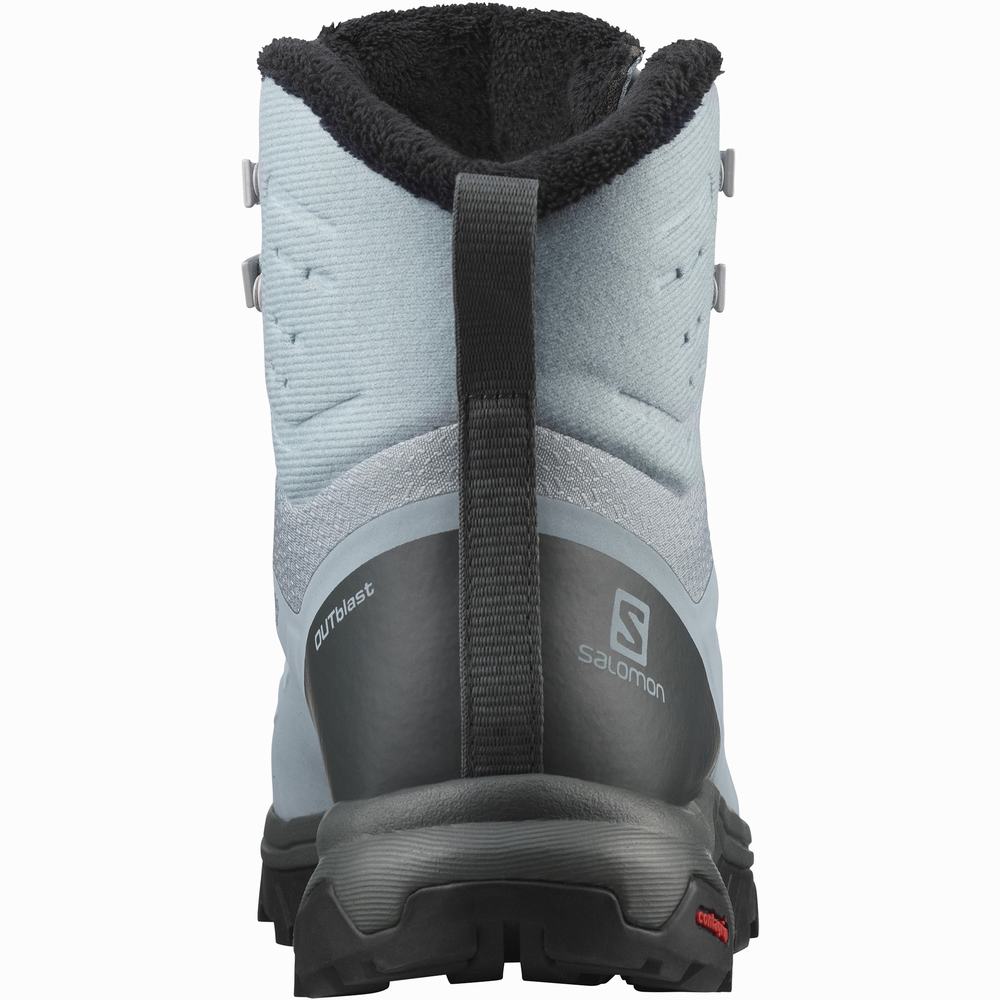 Salomon Outblast Thinsulate™ Climasalomon™ Su Geçirmez Kışlık Botlar Kadın Blue/Black | Türkiye-9538746