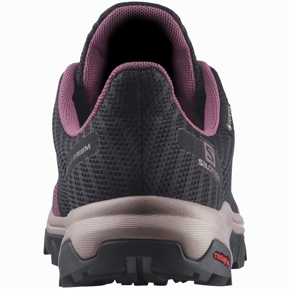 Salomon Outbound Prism Gore-tex Yürüyüş Ayakkabısı Kadın Purple/Black | Türkiye-3914280