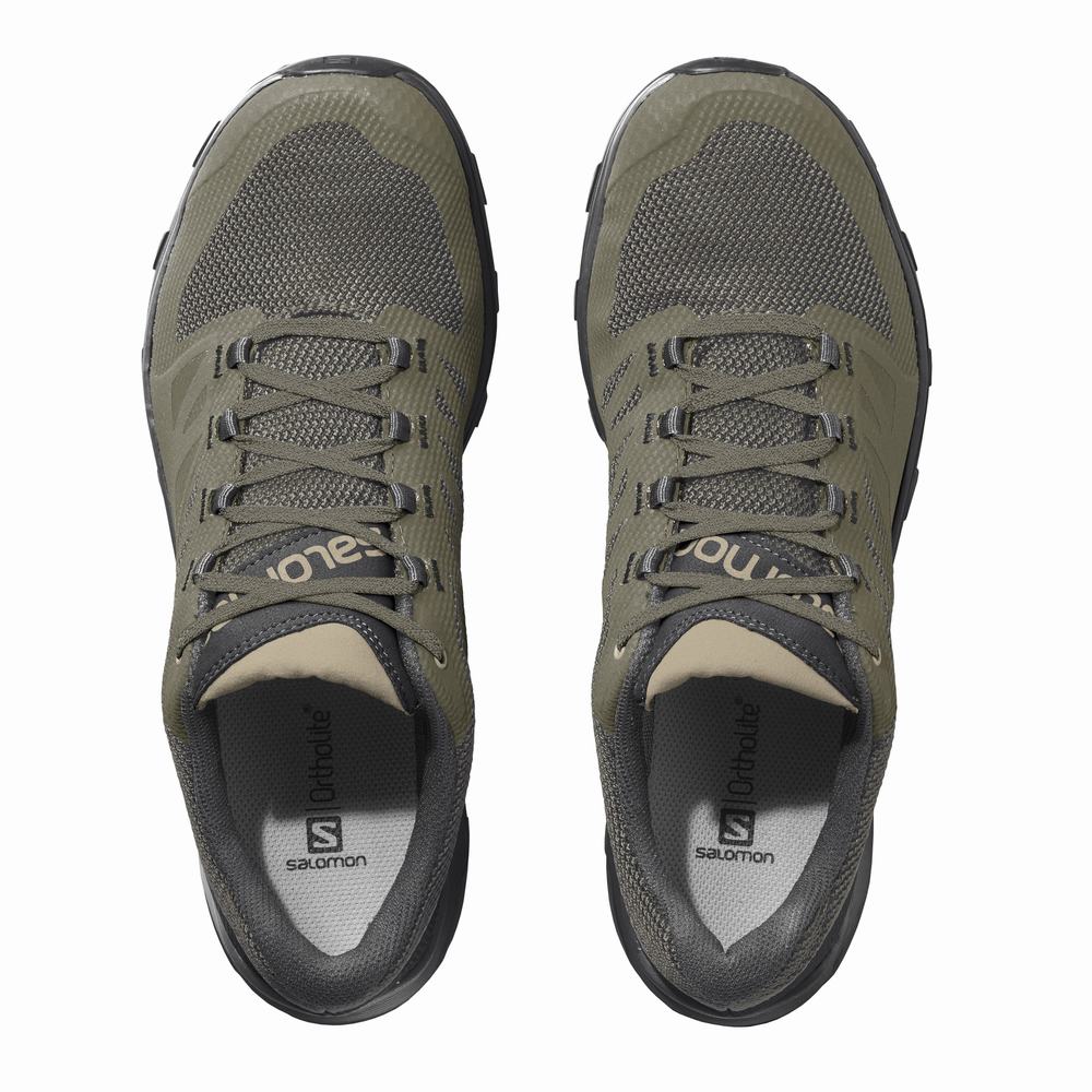 Salomon Outline Gore-tex Yürüyüş Ayakkabısı Erkek Olive/Black | Türkiye-0325461