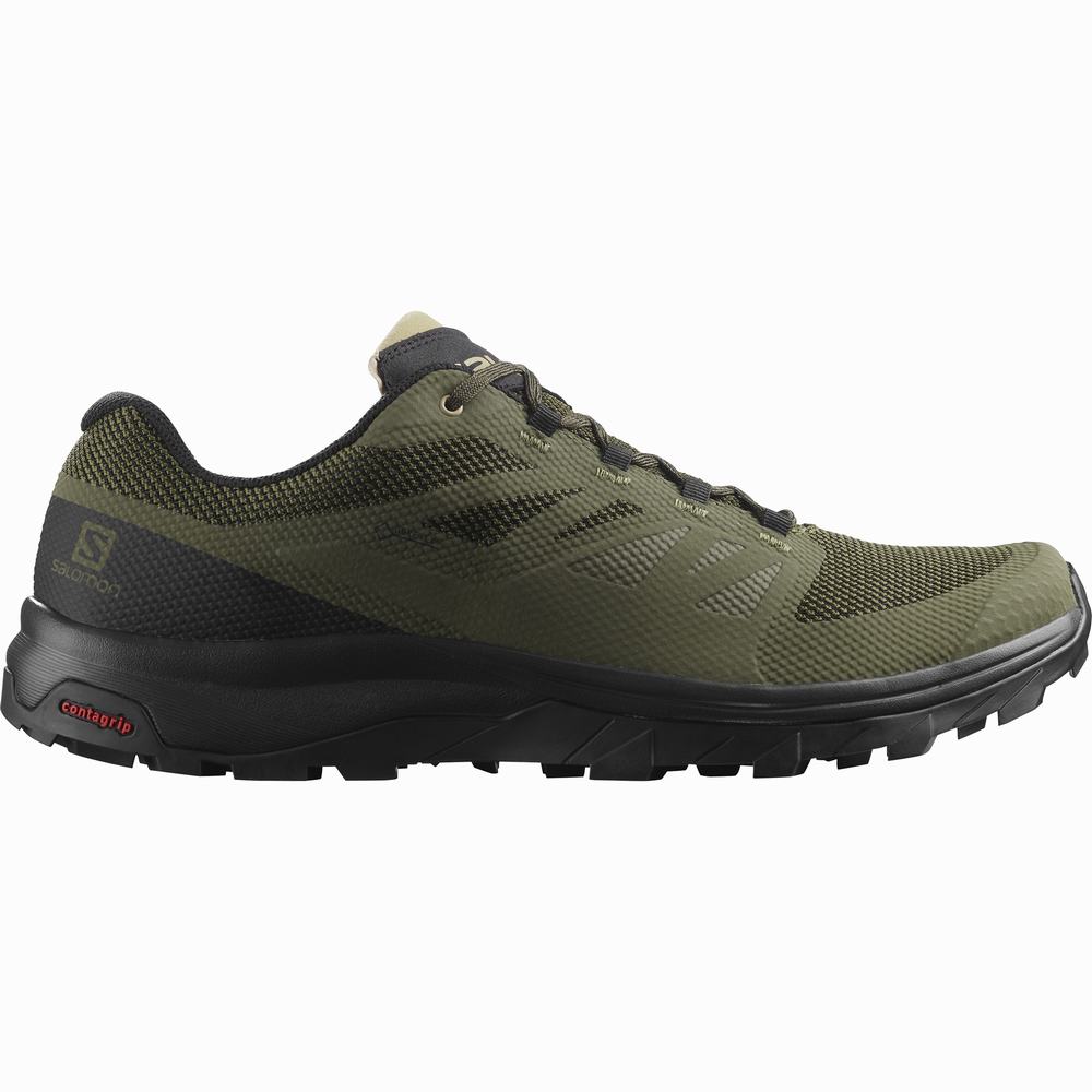 Salomon Outline Gore-tex Yürüyüş Ayakkabısı Erkek Olive/Black | Türkiye-0325461