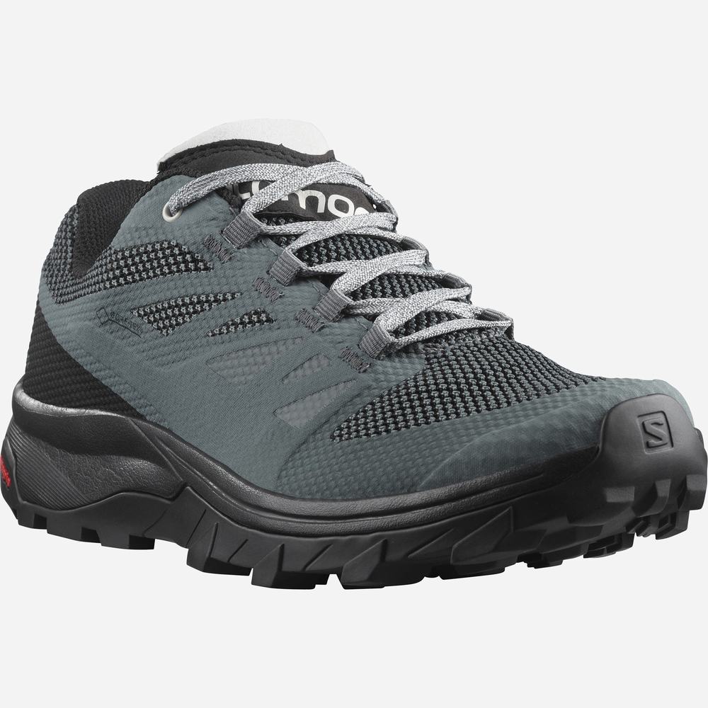 Salomon Outline Gore-tex Yürüyüş Ayakkabısı Kadın Grey/Black | Türkiye-3670491