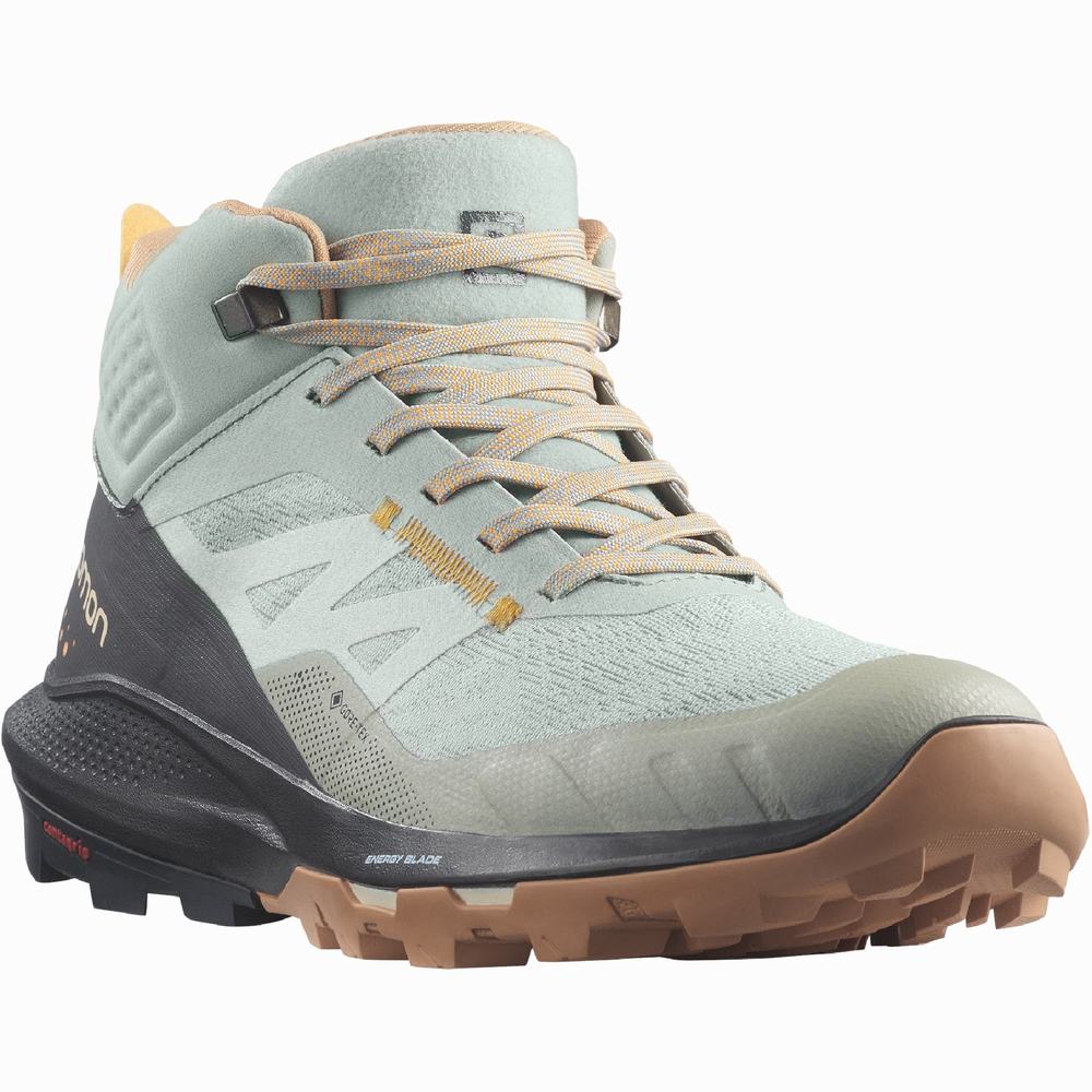 Salomon Outpulse Mid Cut Gore-tex Yürüyüş Botu Kadın Turkuaz | Türkiye-7389460