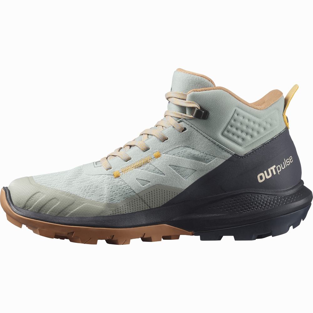 Salomon Outpulse Mid Cut Gore-tex Yürüyüş Botu Kadın Turkuaz | Türkiye-7389460