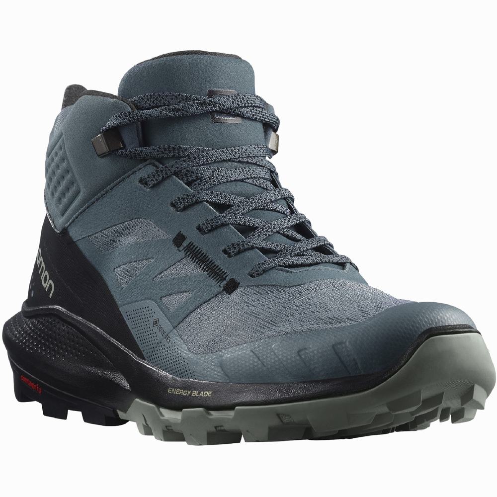 Salomon Outpulse Mid Cut Gore-tex Yürüyüş Botu Kadın Siyah | Türkiye-7859421