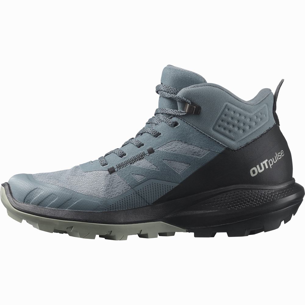 Salomon Outpulse Mid Cut Gore-tex Yürüyüş Botu Kadın Siyah | Türkiye-7859421