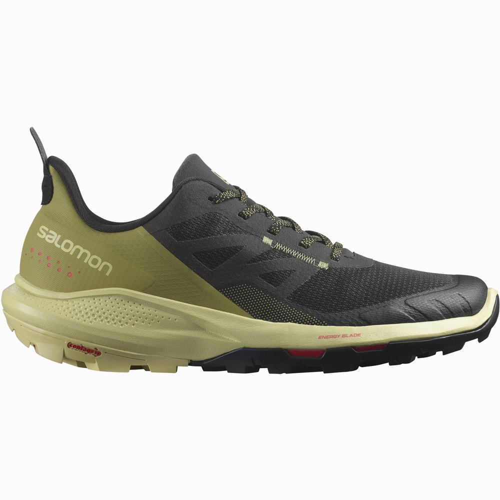 Salomon Outpulse Yürüyüş Ayakkabısı Erkek Black/Green/Red | Türkiye-3409526