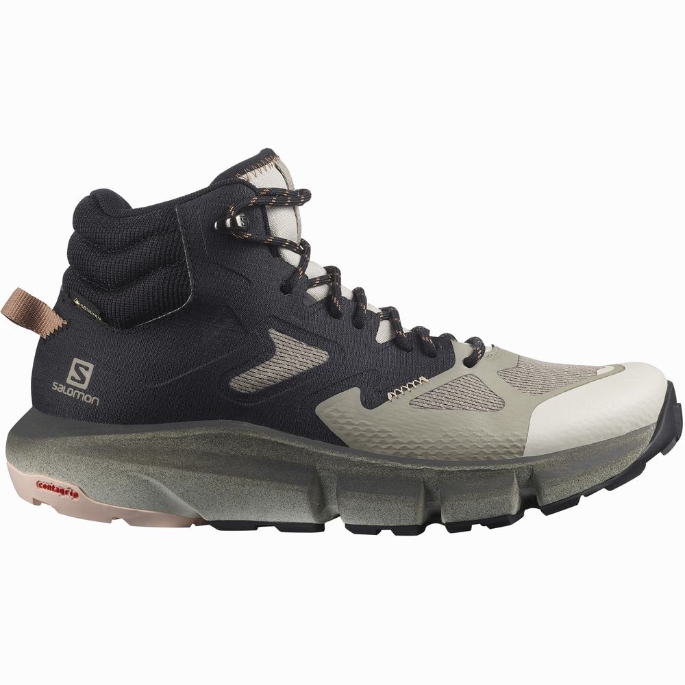 Salomon Predict Hike Mid Cut Gore-tex Yürüyüş Botu Kadın Khaki/Black | Türkiye-1652349