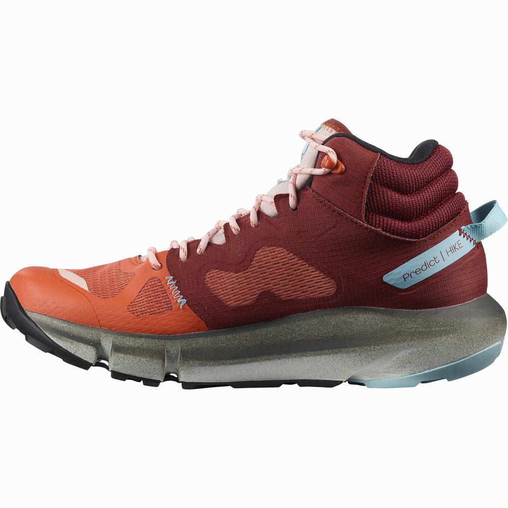 Salomon Predict Hike Mid Cut Gore-tex Yürüyüş Botu Kadın Orange/Brown/Blue | Türkiye-9824537