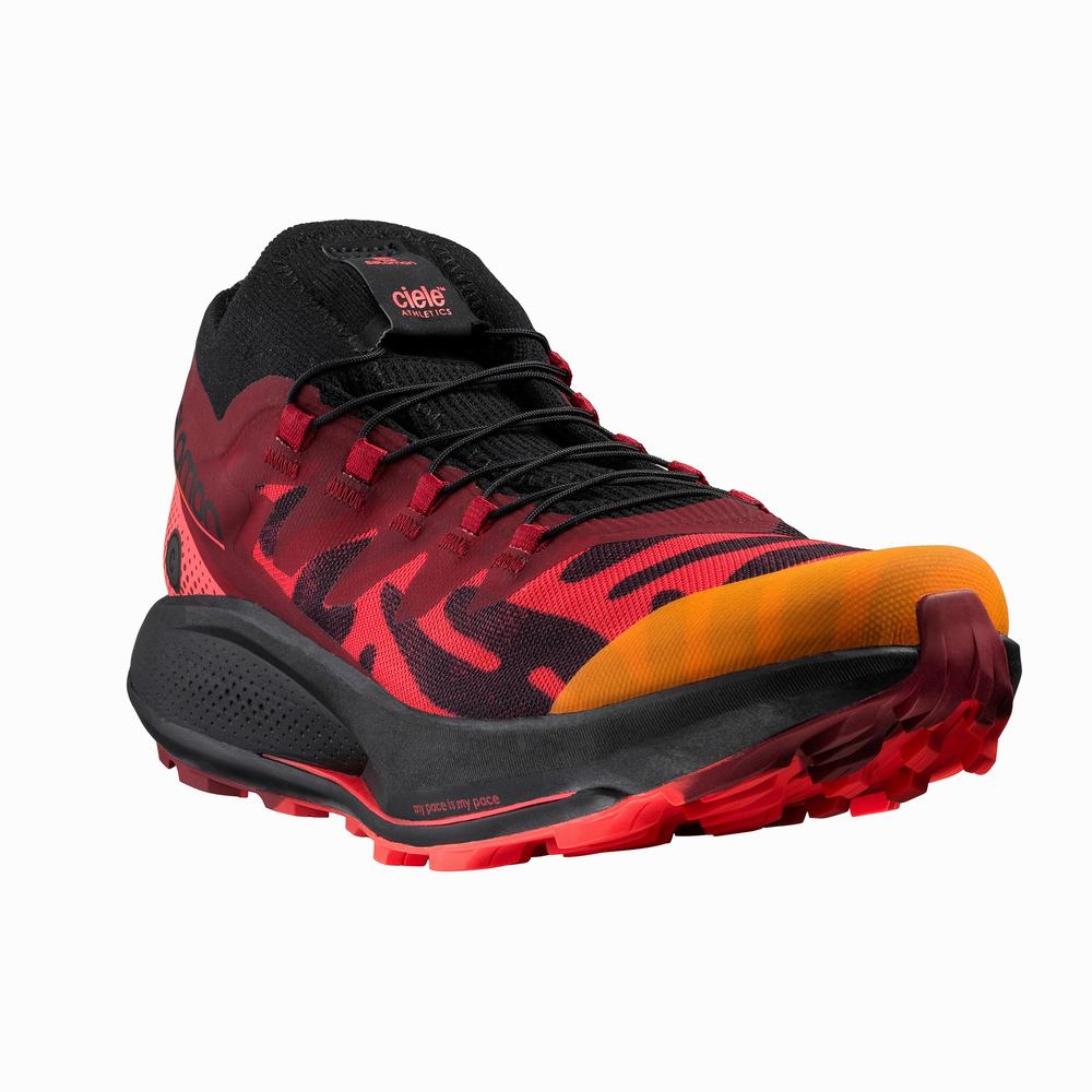 Salomon Pulsar Yürüyüş Pro For Ciele Spor Ayakkabı Kadın Black/Coral/Red | Türkiye-8346702