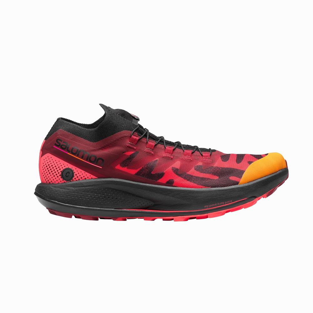 Salomon Pulsar Yürüyüş Pro For Ciele Spor Ayakkabı Kadın Black/Coral/Red | Türkiye-8346702