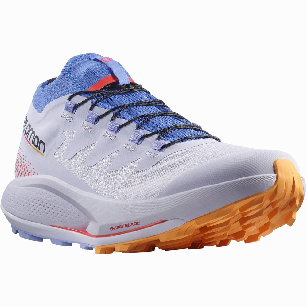 Salomon Pulsar Yürüyüş Pro Patika Koşu Ayakkabısı Kadın Purple/Blue/Orange | Türkiye-9431867