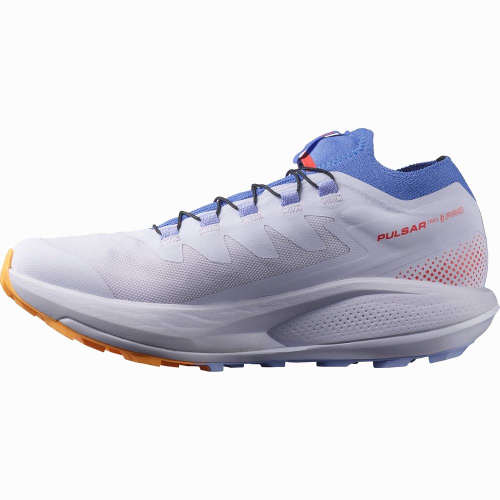 Salomon Pulsar Yürüyüş Pro Patika Koşu Ayakkabısı Kadın Purple/Blue/Orange | Türkiye-9431867