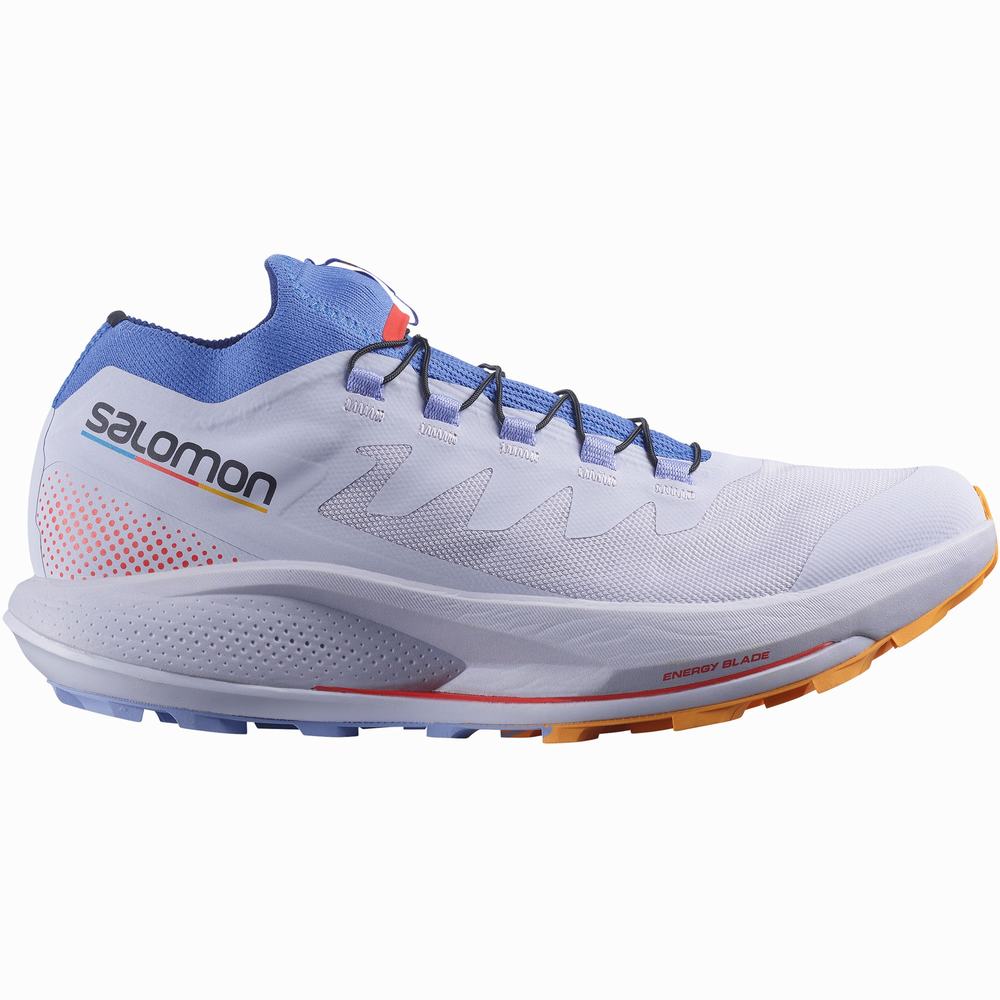 Salomon Pulsar Yürüyüş Pro Patika Koşu Ayakkabısı Kadın Purple/Blue/Orange | Türkiye-9431867