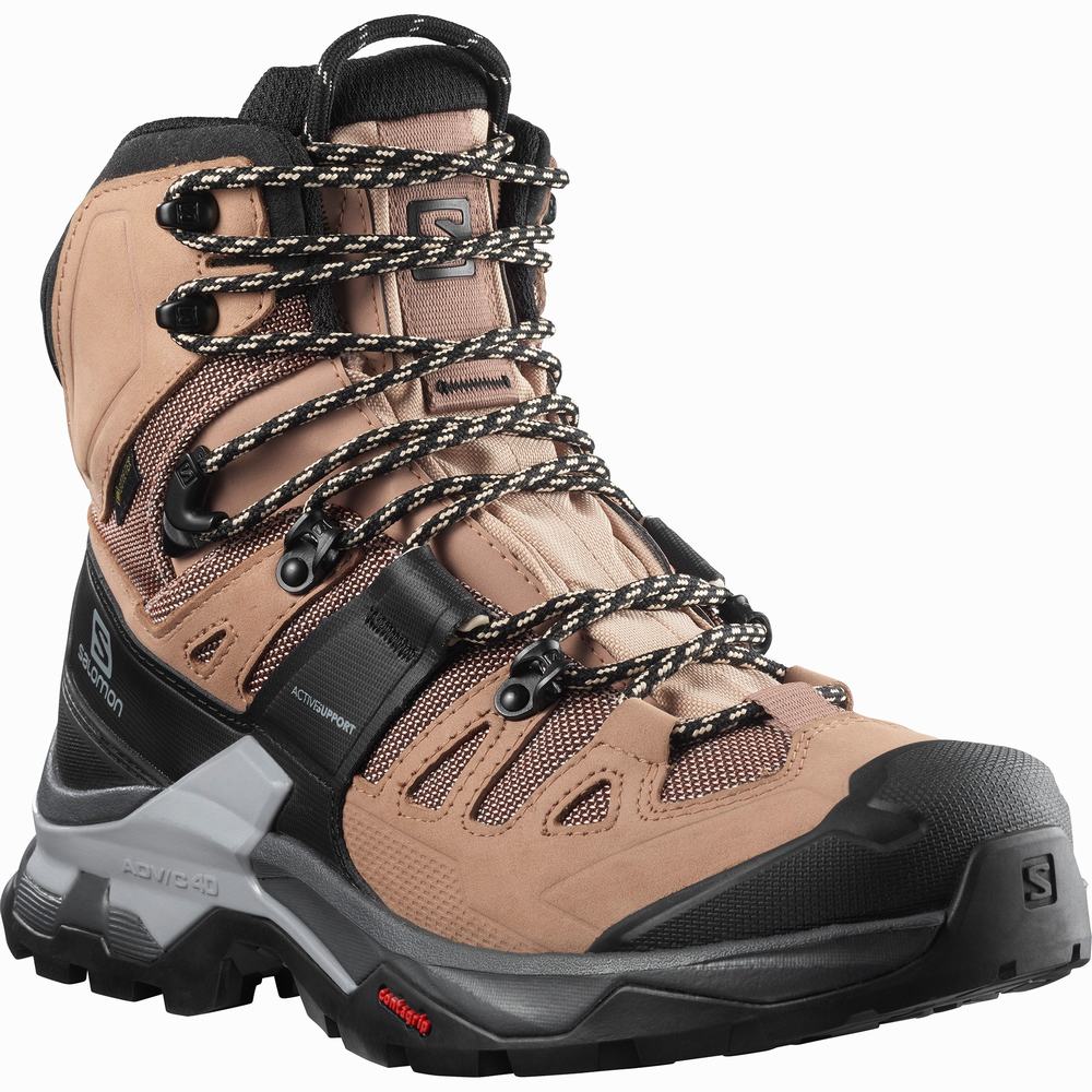 Salomon Quest 4 Gore-tex Yürüyüş Botu Kadın Brown/Black/Cream | Türkiye-6182370