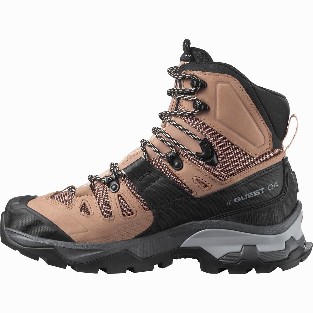 Salomon Quest 4 Gore-tex Yürüyüş Botu Kadın Brown/Black/Cream | Türkiye-6182370