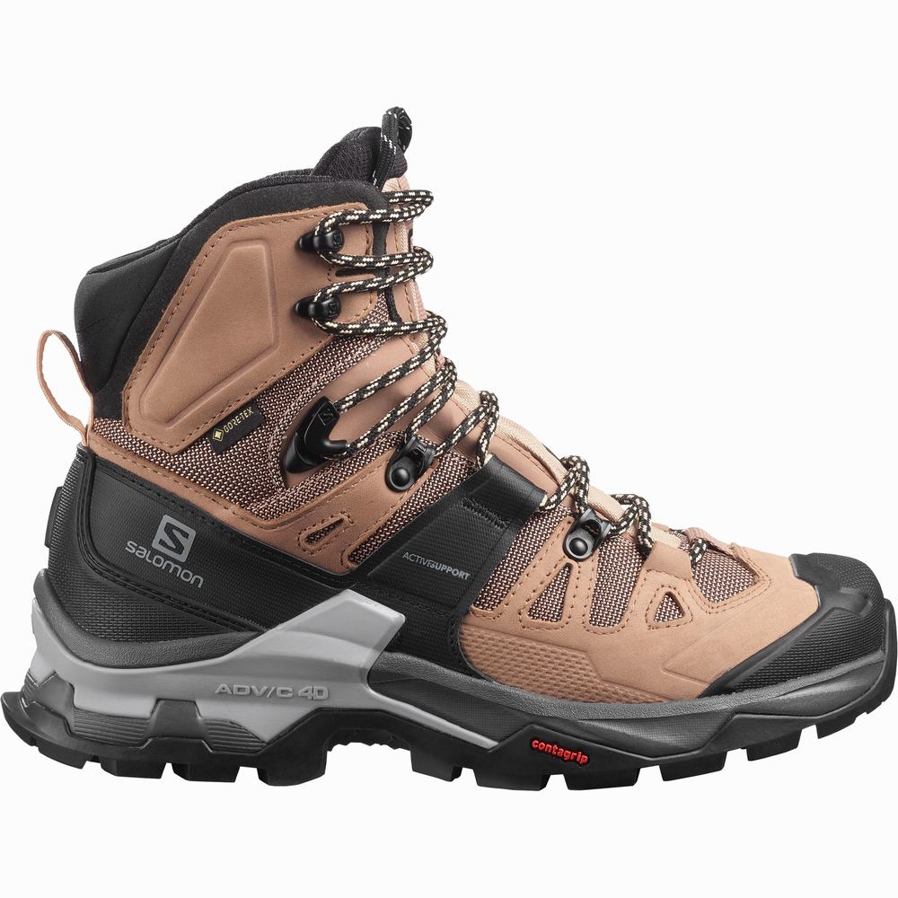 Salomon Quest 4 Gore-tex Yürüyüş Botu Kadın Brown/Black/Cream | Türkiye-6182370