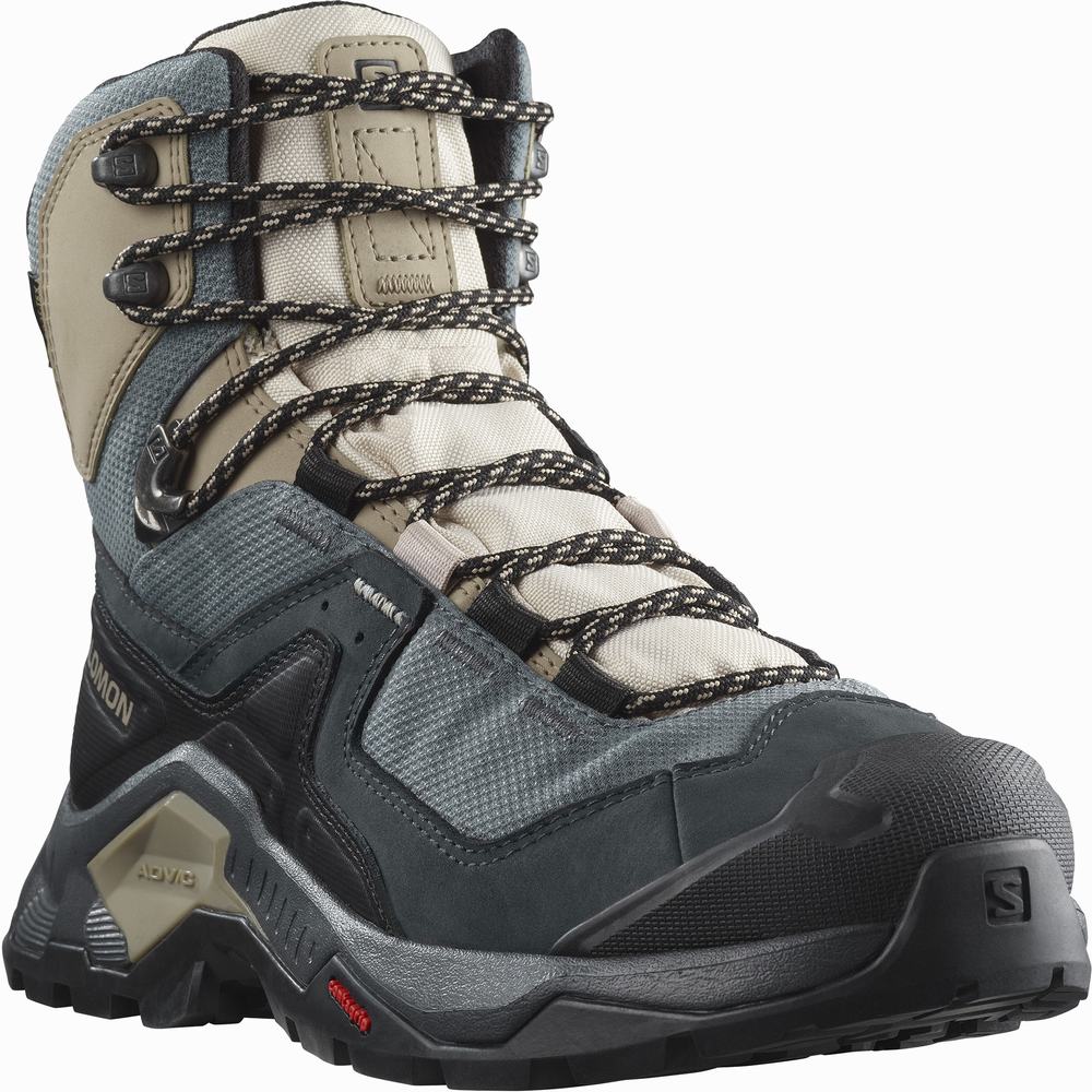 Salomon Quest Element Gore-tex Yürüyüş Botu Kadın Khaki/Black | Türkiye-2893615