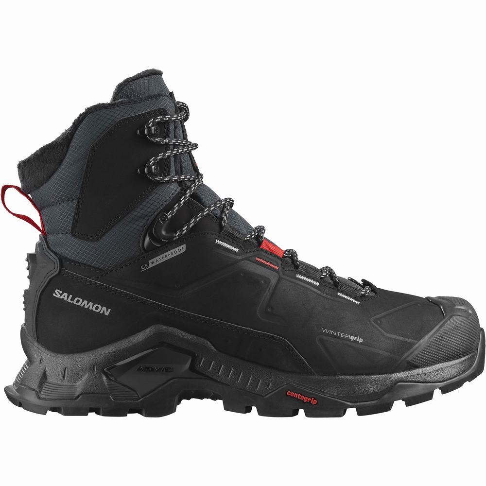 Salomon Quest Kışlık Thinsulate™ Climasalomon™ Su Geçirmez Kışlık Botlar Kadın Siyah | Türkiye-8437092