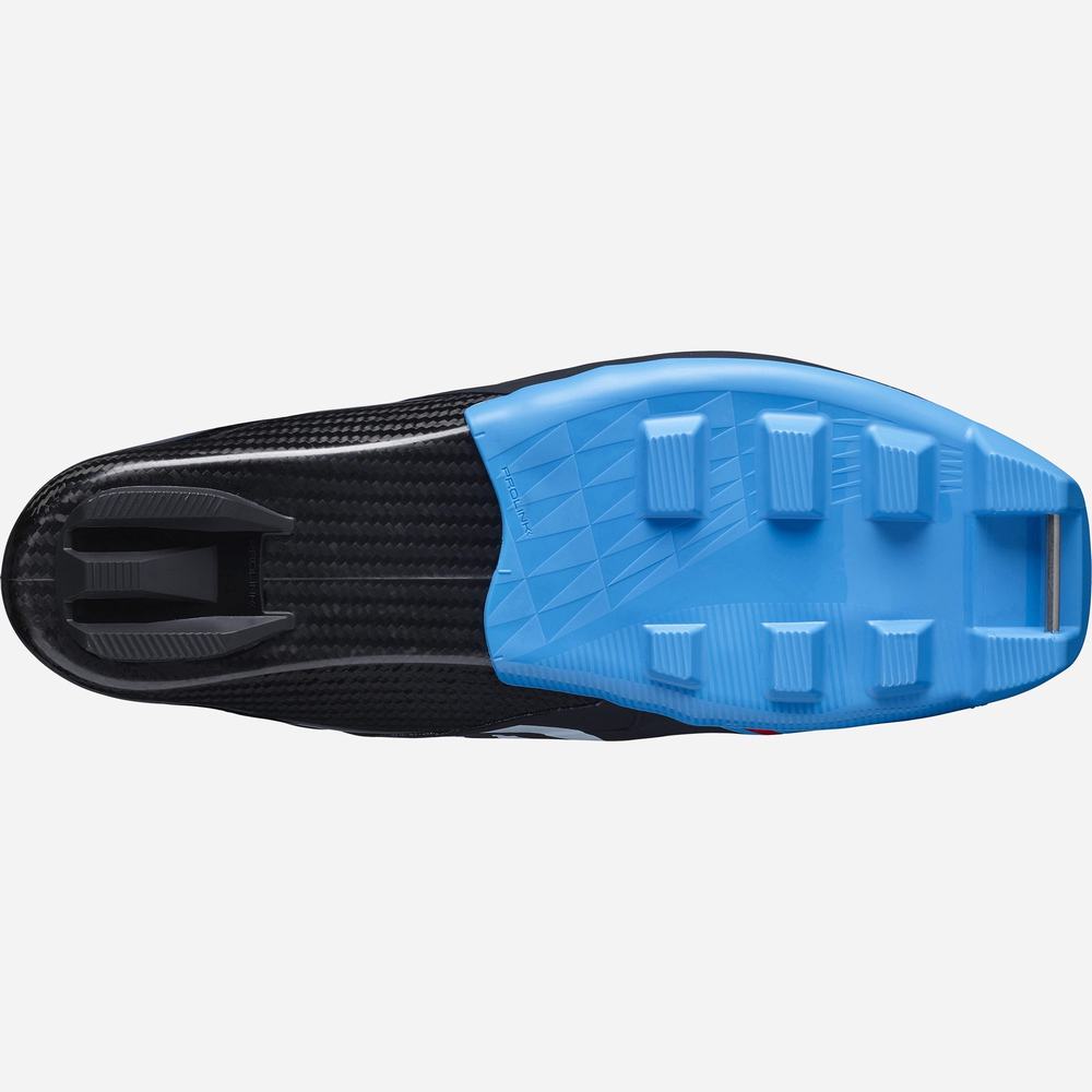 Salomon S/Lab Carbon Klasik El Kayak Botu Kadın Black/Blue | Türkiye-1659240