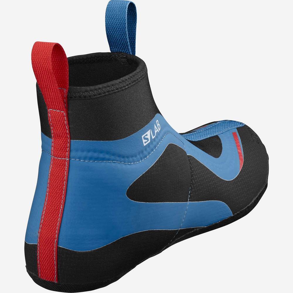 Salomon S/Lab Carbon Klasik El Kayak Botu Kadın Black/Blue | Türkiye-1659240