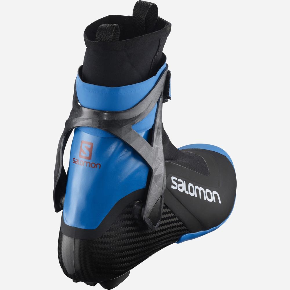 Salomon S/Lab Carbon Skate El Kayak Botu Kadın Black/Blue | Türkiye-2867159