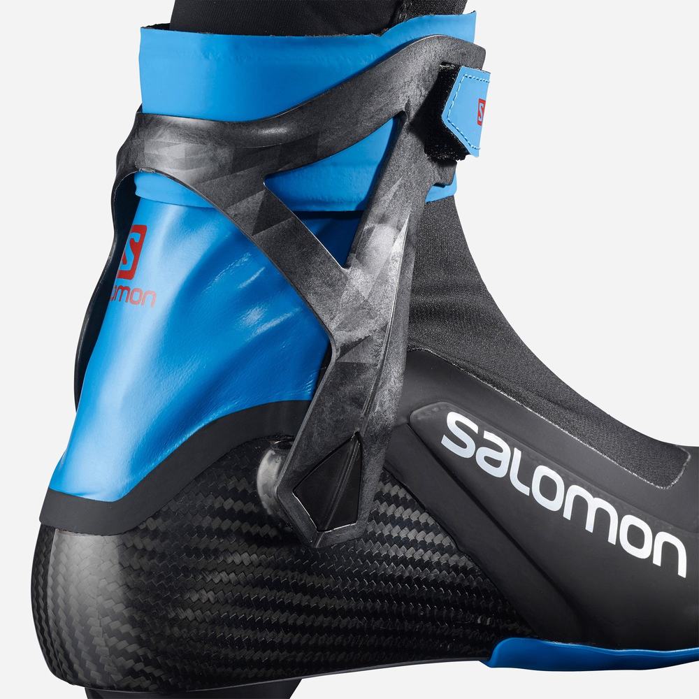 Salomon S/Lab Carbon Skate El Kayak Botu Kadın Black/Blue | Türkiye-2867159