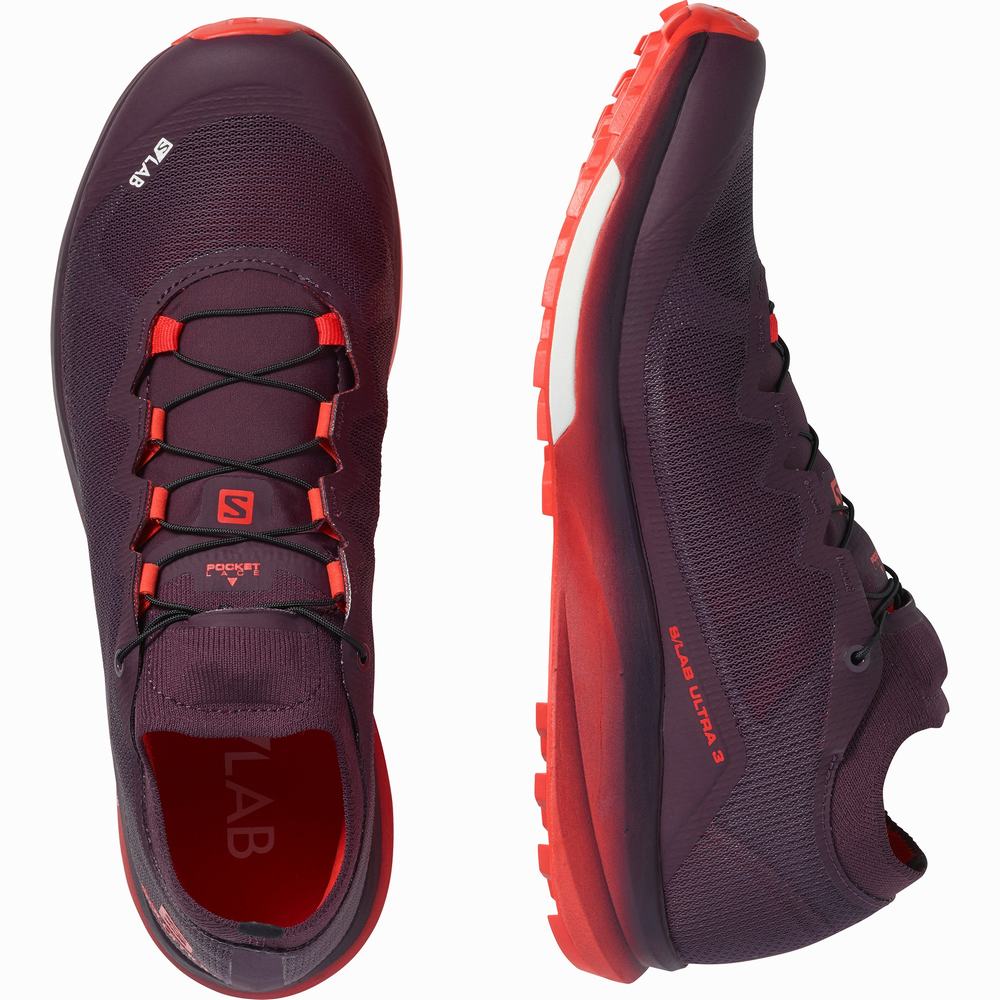 Salomon S/Lab Ultra 3 Patika Koşu Ayakkabısı Kadın Purple/Red | Türkiye-2439675