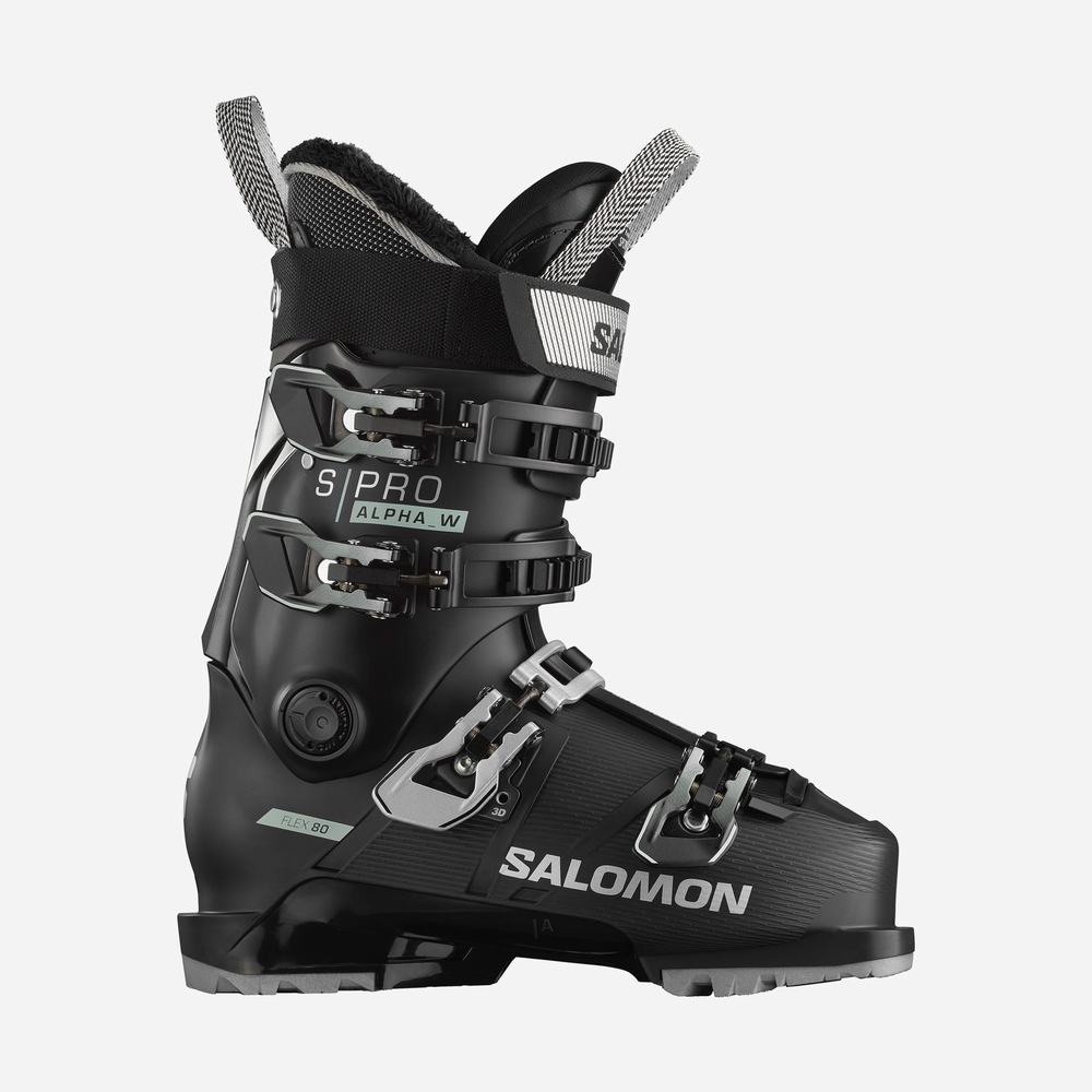 Salomon S/Pro Alpha 80 Kayak Botu Kadın Black/White/Silver | Türkiye-4381590