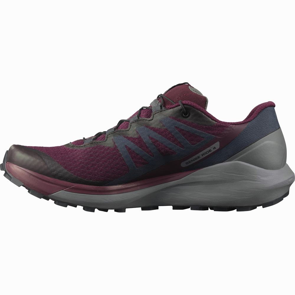 Salomon Sense Ride 4 Patika Koşu Ayakkabısı Kadın Burgundy/Black | Türkiye-4906581