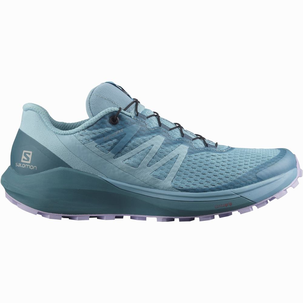 Salomon Sense Ride 4 Patika Koşu Ayakkabısı Kadın Blue/Lavender | Türkiye-7862415