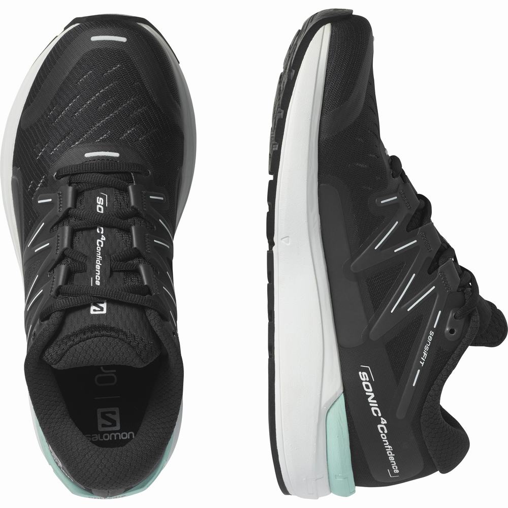 Salomon Sonic 4 Confidence Koşu Ayakkabısı Kadın Black/White | Türkiye-0426987