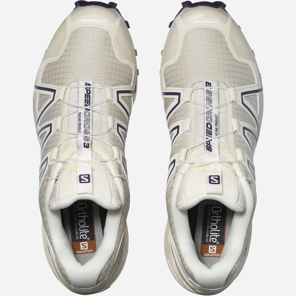 Salomon Speedcross 3 Spor Ayakkabı Erkek White/Purple | Türkiye-4293517