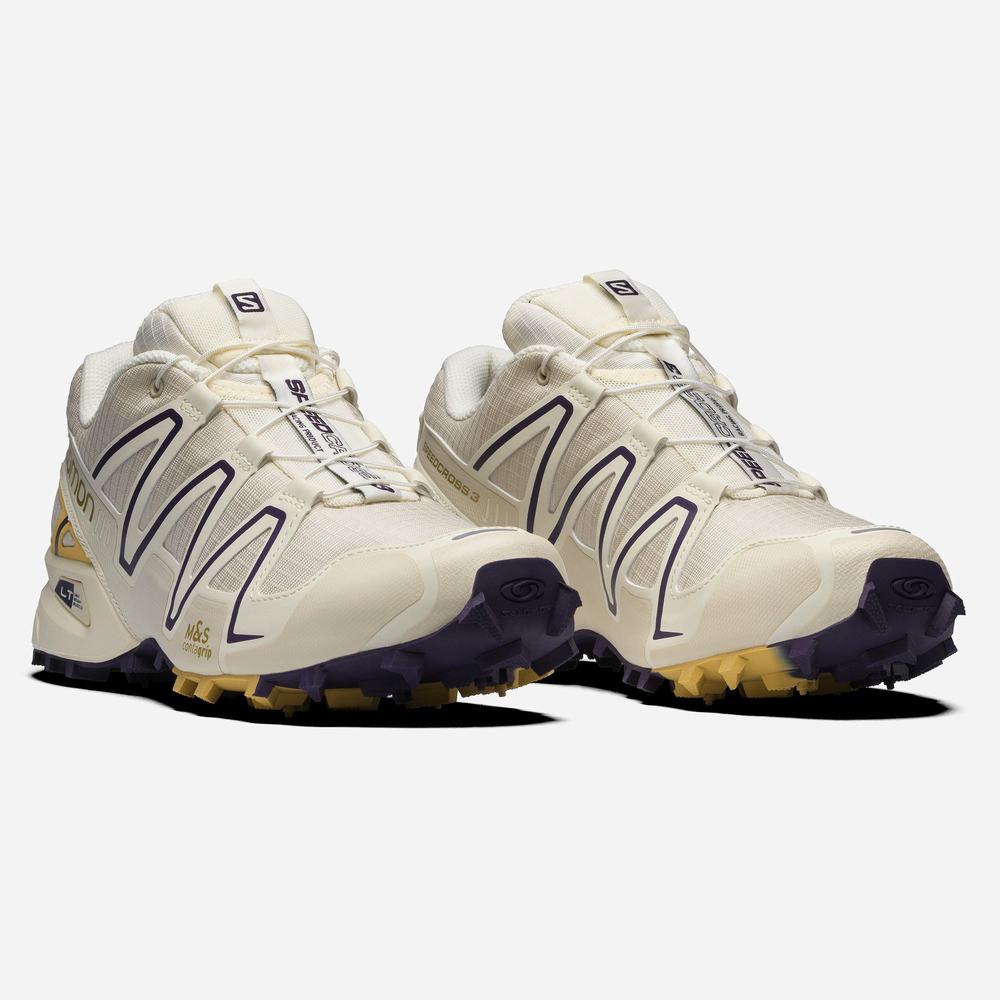 Salomon Speedcross 3 Spor Ayakkabı Erkek White/Purple | Türkiye-4293517