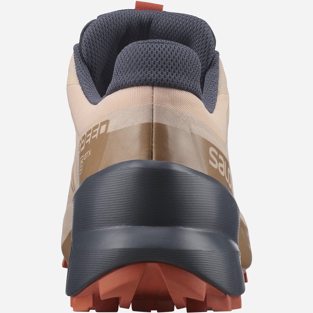 Salomon Speedcross 5 Gore-tex Patika Koşu Ayakkabısı Kadın Brown/navy | Türkiye-9105342