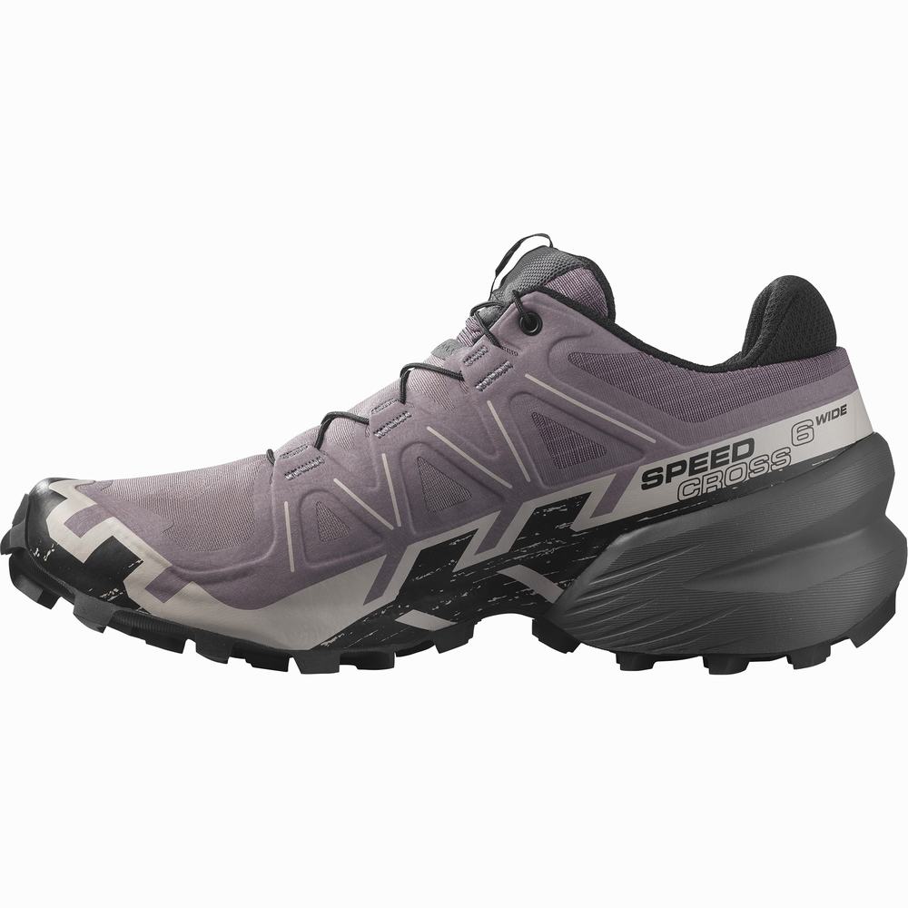 Salomon Speedcross 6 Geniş Patika Koşu Ayakkabısı Kadın Pembe | Türkiye-3621798