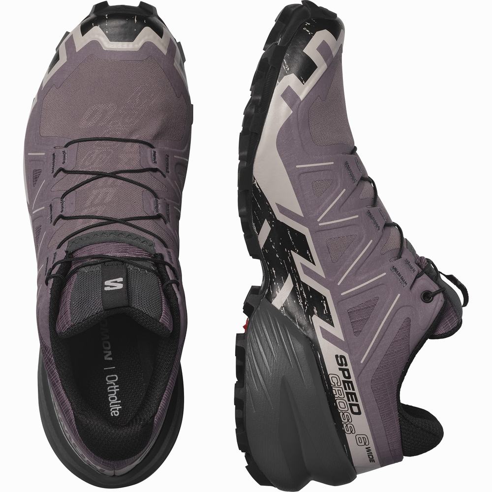 Salomon Speedcross 6 Geniş Patika Koşu Ayakkabısı Kadın Pembe | Türkiye-3621798