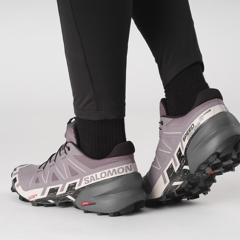 Salomon Speedcross 6 Geniş Patika Koşu Ayakkabısı Kadın Pembe | Türkiye-3621798