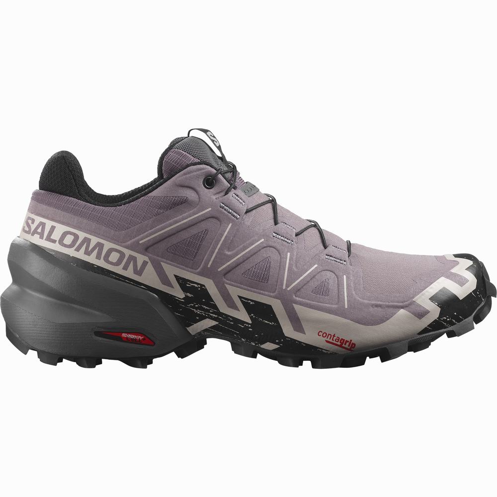 Salomon Speedcross 6 Geniş Patika Koşu Ayakkabısı Kadın Pembe | Türkiye-3621798