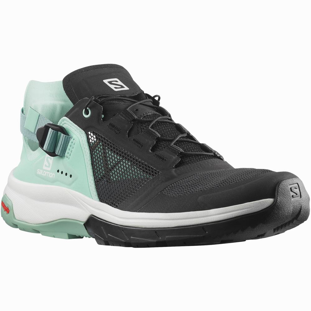 Salomon Tech Amphib 4 Yürüyüş Sandaleti Kadın Gri Yeşil | Türkiye-8913624