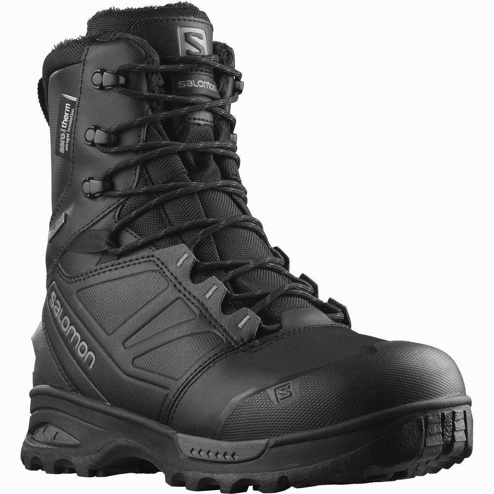 Salomon Toundra Pro Climasalomon™ Su Geçirmez Kışlık Botlar Erkek Siyah | Türkiye-7830269