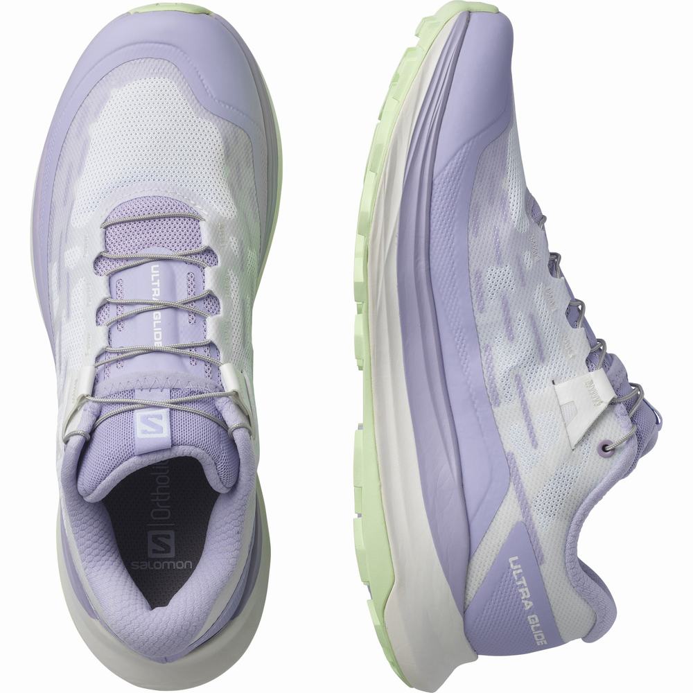 Salomon Ultra Glide Patika Koşu Ayakkabısı Kadın Lavender/White/Green | Türkiye-3089271