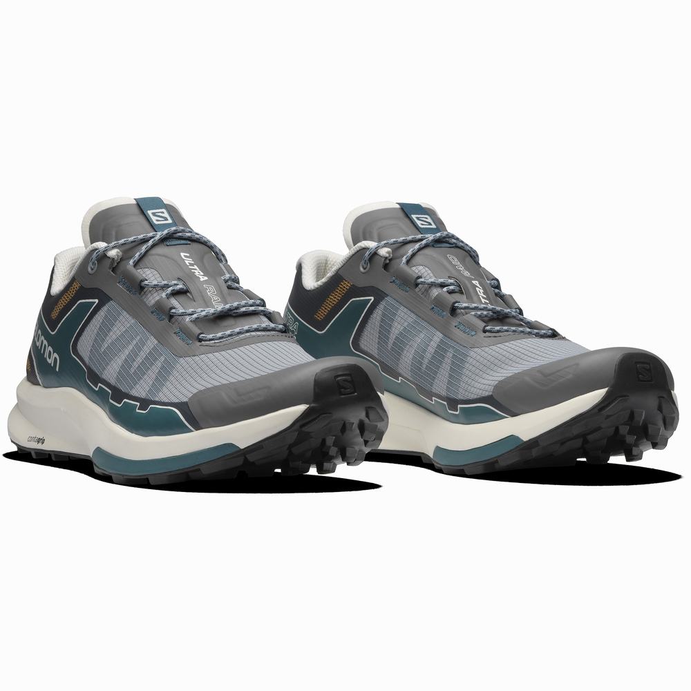 Salomon Ultra Raid Spor Ayakkabı Erkek Grey/Blue | Türkiye-3795081