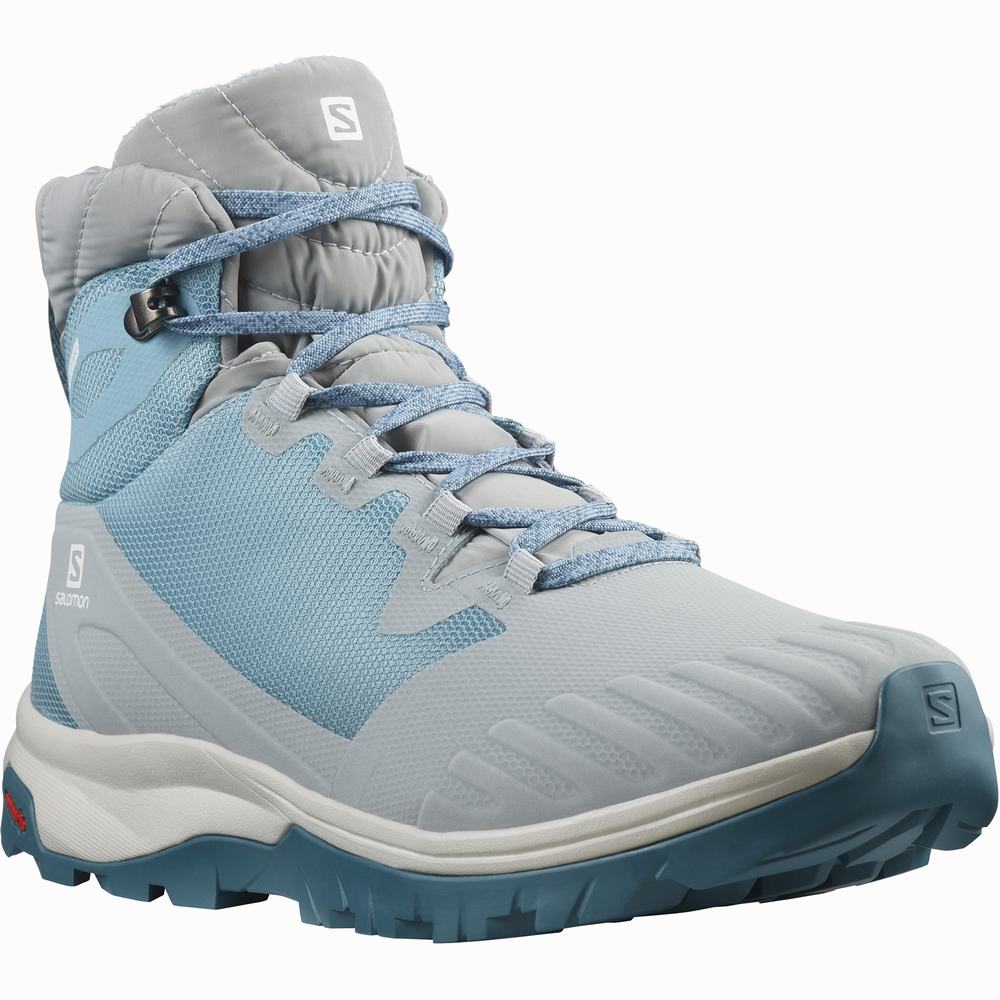 Salomon Vaya Blaze Thinsulate™ Climasalomon™ Su Geçirmez Kışlık Botlar Kadın Blue/Black | Türkiye-3740528