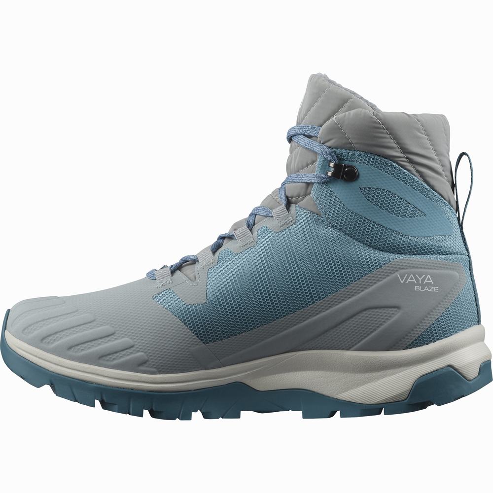 Salomon Vaya Blaze Thinsulate™ Climasalomon™ Su Geçirmez Kışlık Botlar Kadın Blue/Black | Türkiye-3740528