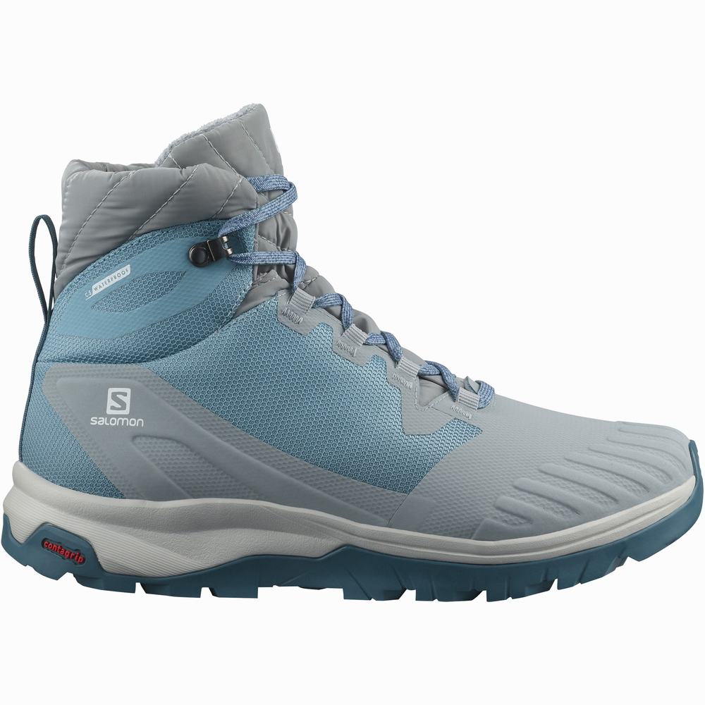 Salomon Vaya Blaze Thinsulate™ Climasalomon™ Su Geçirmez Kışlık Botlar Kadın Blue/Black | Türkiye-3740528